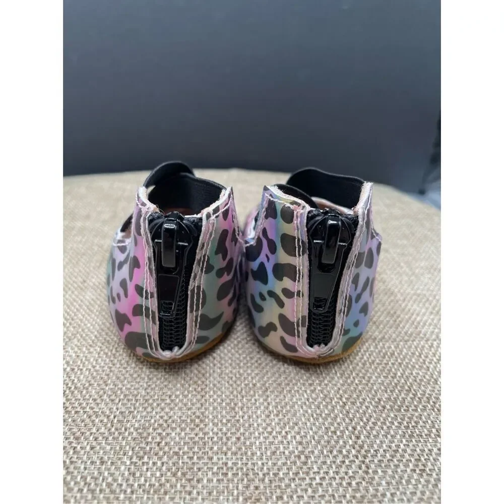 Monkey Feet Baby Girl Shoes Size 6-12 Months New Cheetah Print